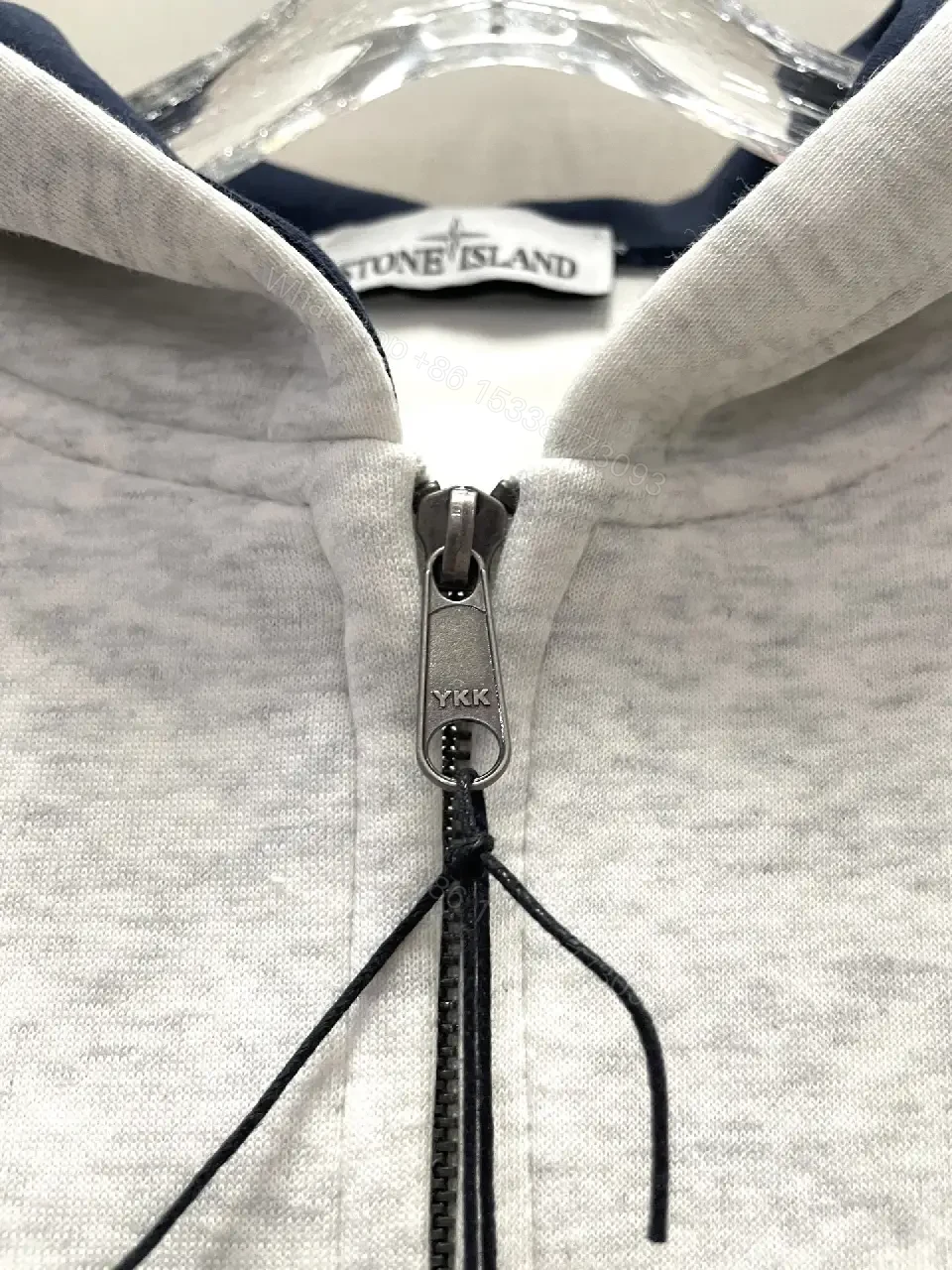 View 5 of Heather Gray Fleece Zip Hoodie: Minimal Layering Essential