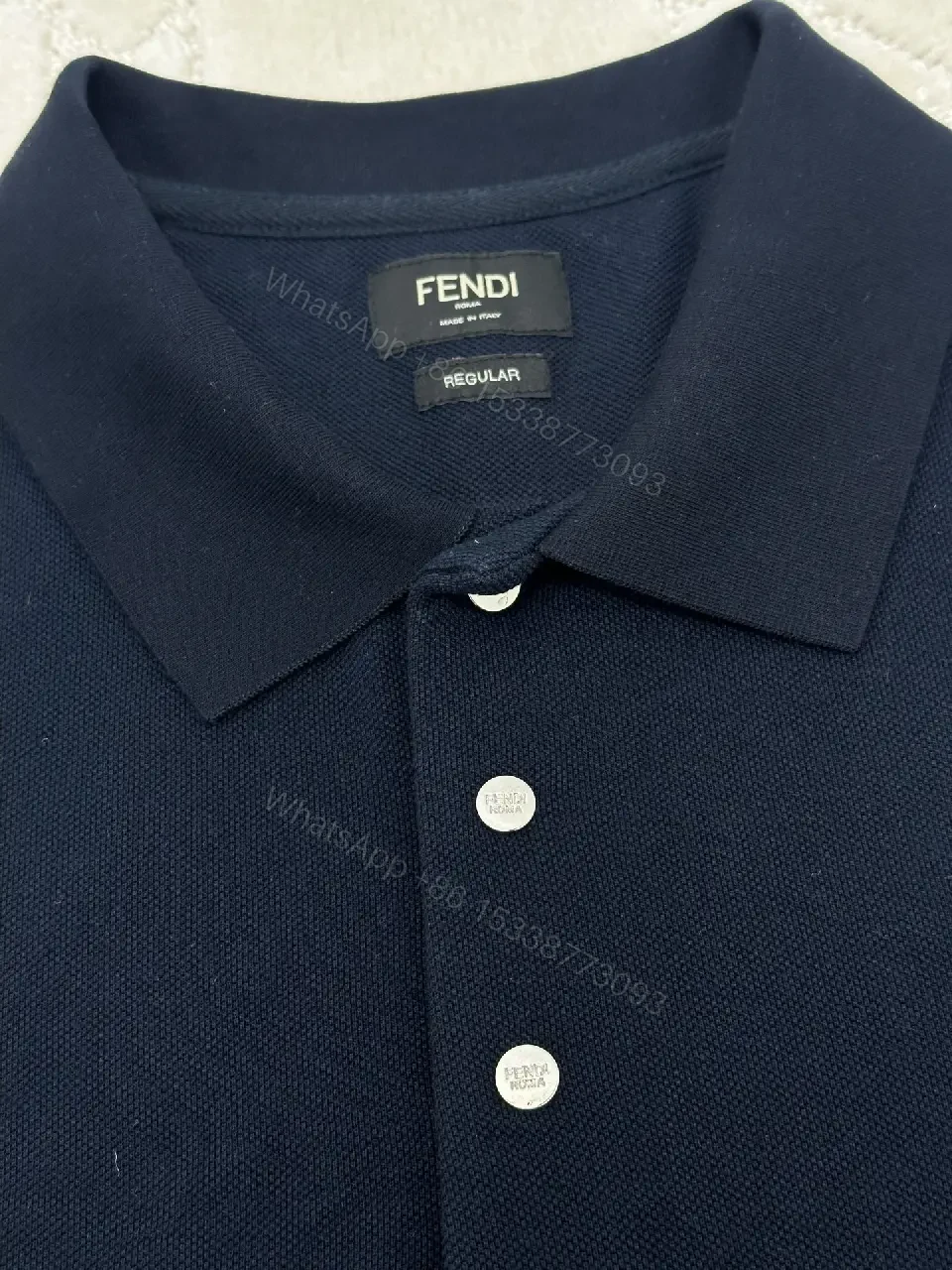 View 11 of Deep Navy Polo | Soft Knit, Subtle Logo, Modern Fit
