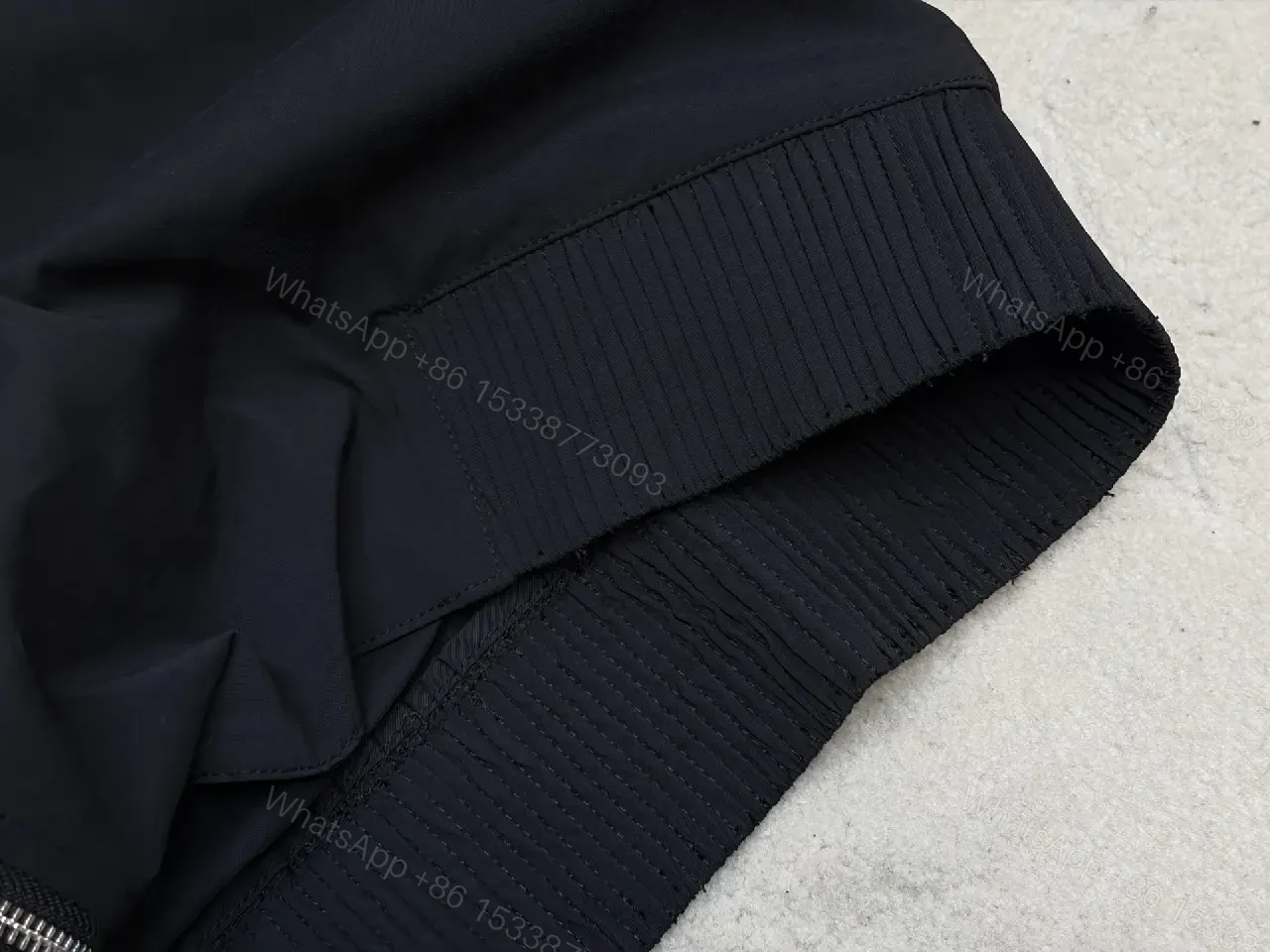 View 4 of Premium Lightweight Biker Jacket with Subtle Dior-Inspired Accents