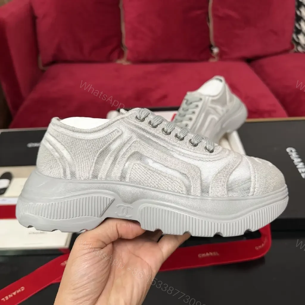 View 9 of Texture Knit Platform Sneakers: Luxe, All-Day Comfort