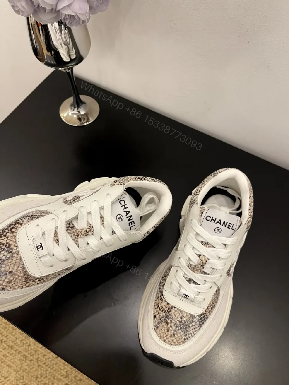 View 8 of Chic Chanel-Inspired Chunky Sneakers: Luxe Comfort