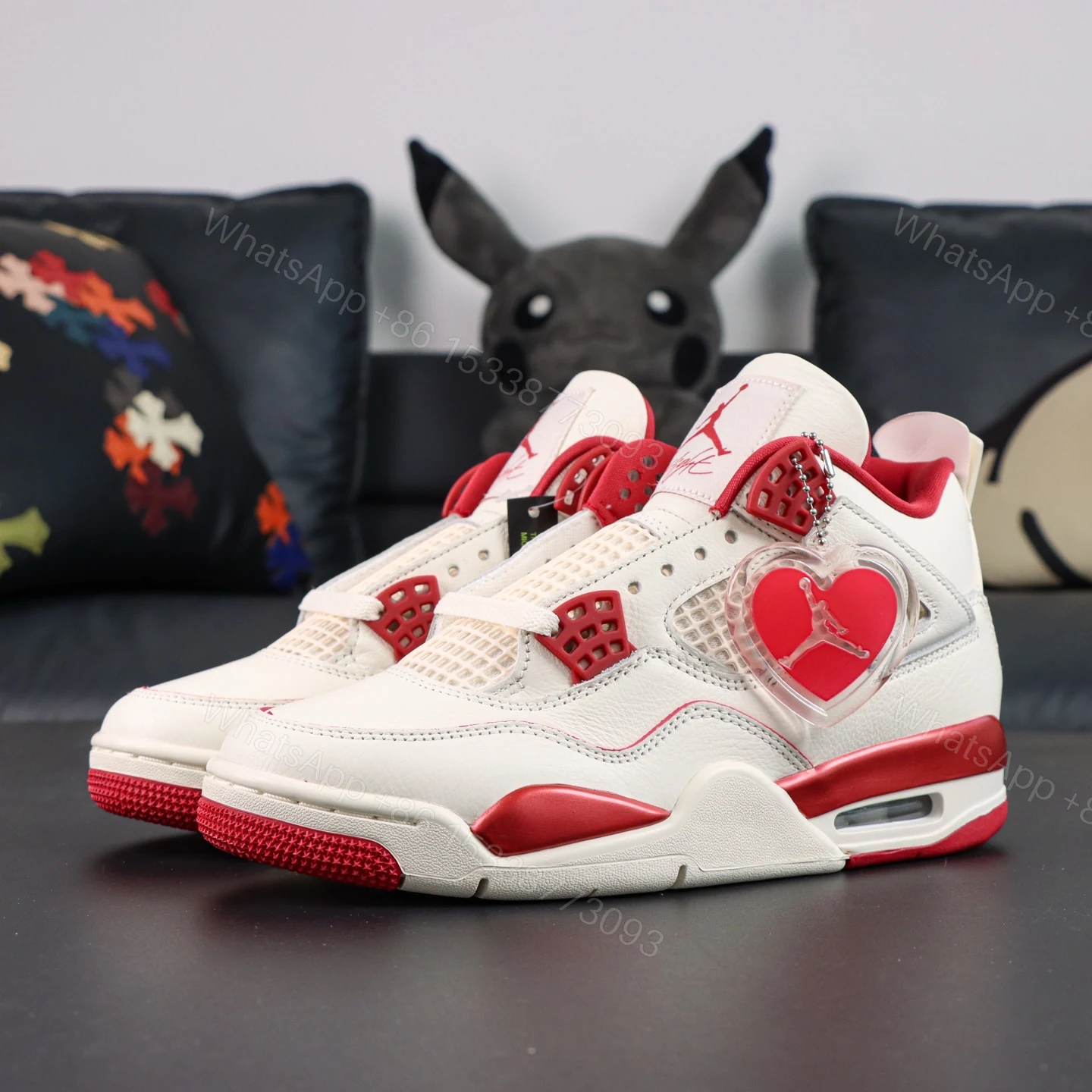 View 8 of Air Jordan 4 Retro Valentine’s Day Reps