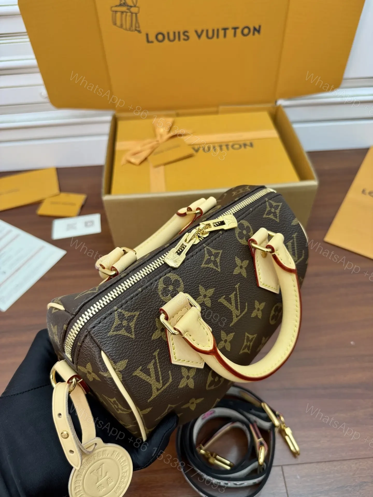 View 7 of Louis Vuitton Speedy Bandoulière 20 in Monogram