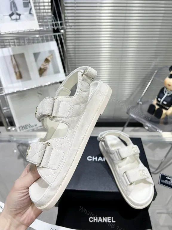 View 9 of Soft-Luxe Quilted Sandals: Ivory Satin-Nylon, Signature Texture
