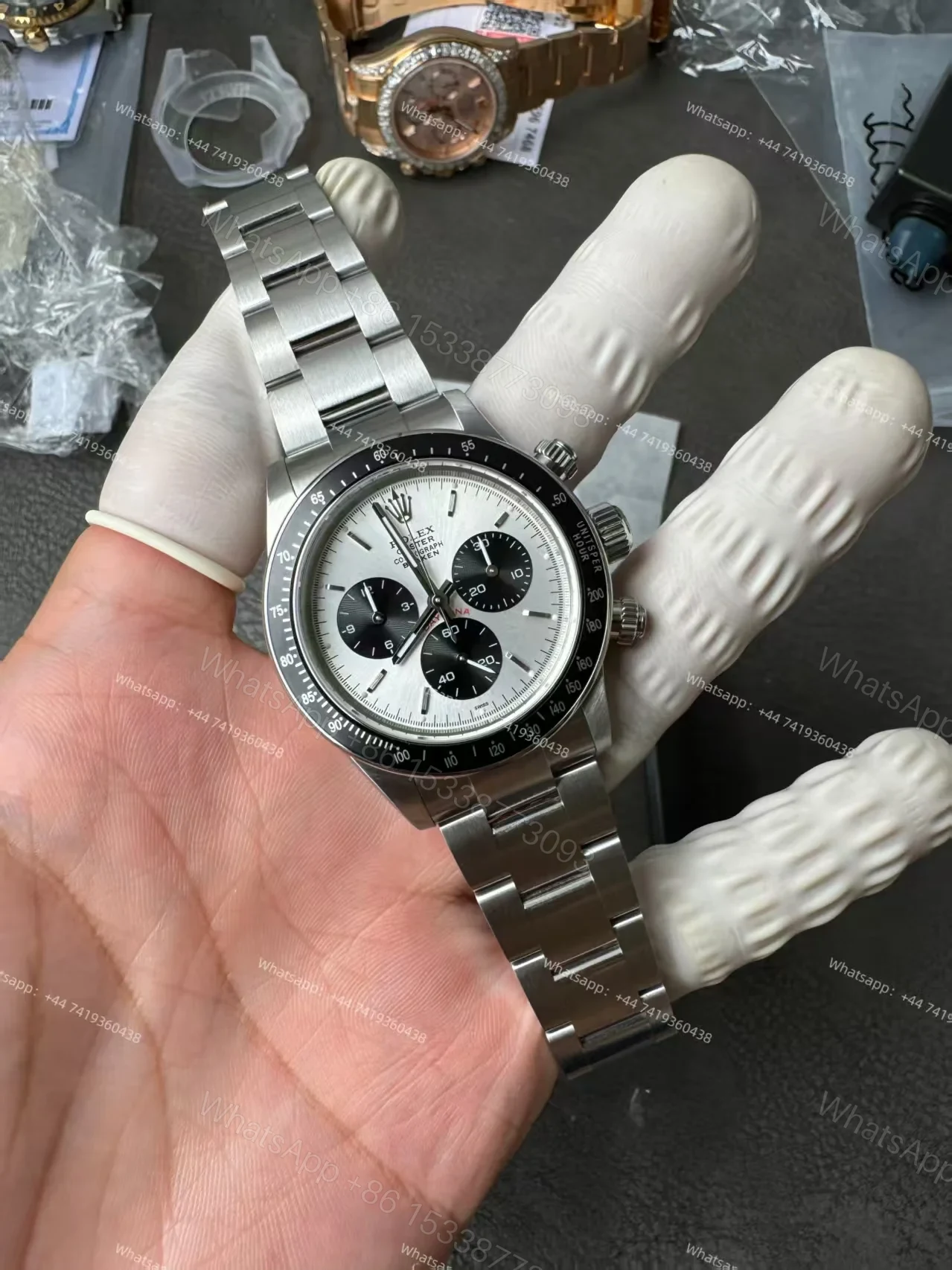 View 15 of Rolex Daytona 116500 Panda Customization Blaken Paul Newman 4130 Movement Best Super Clone