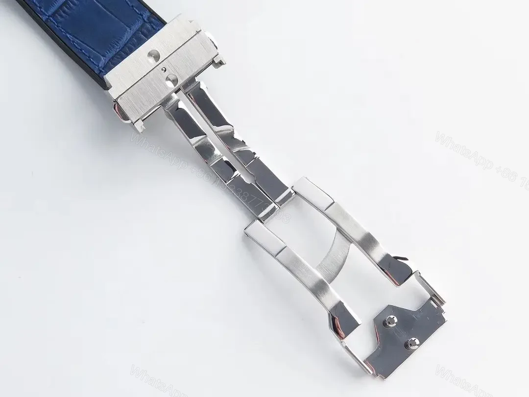 View 8 of Hublot Classic Fusion Blue Dial Stainless Steel Automatic Watch with Blue Leather Strap