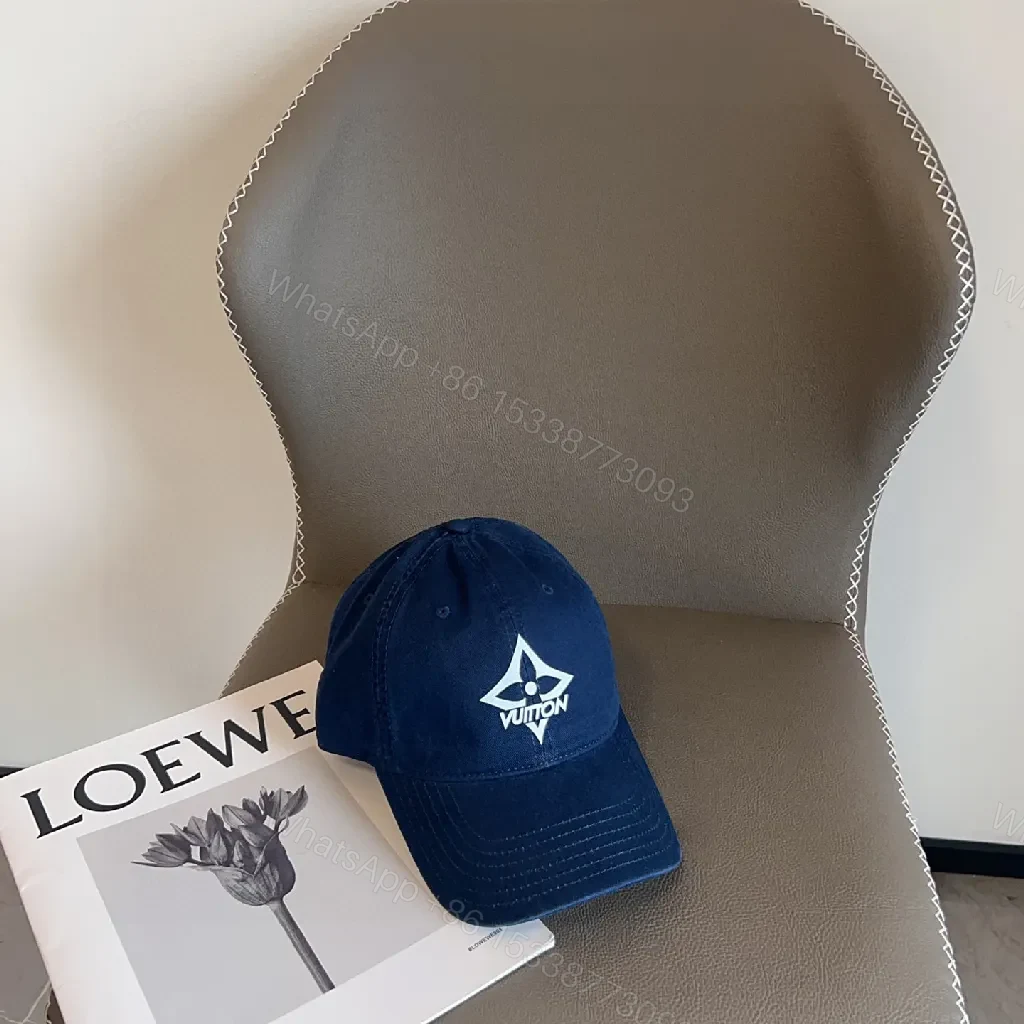 View 4 of Dark Navy Cotton Cap, Subtle Luxury, Everyday Confidence, Cap