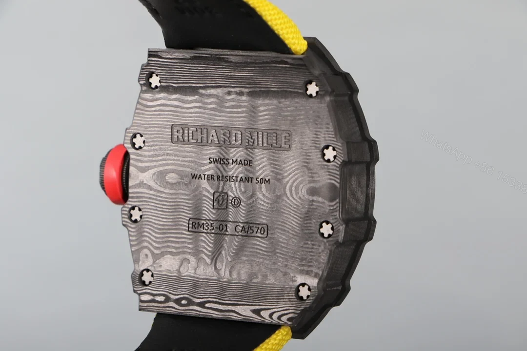 View 6 of Richard Mille RM35-01 NTPT Carbon Fiber RMUL3 Yellow Strap Watch RM35-01-CF-YELLOW