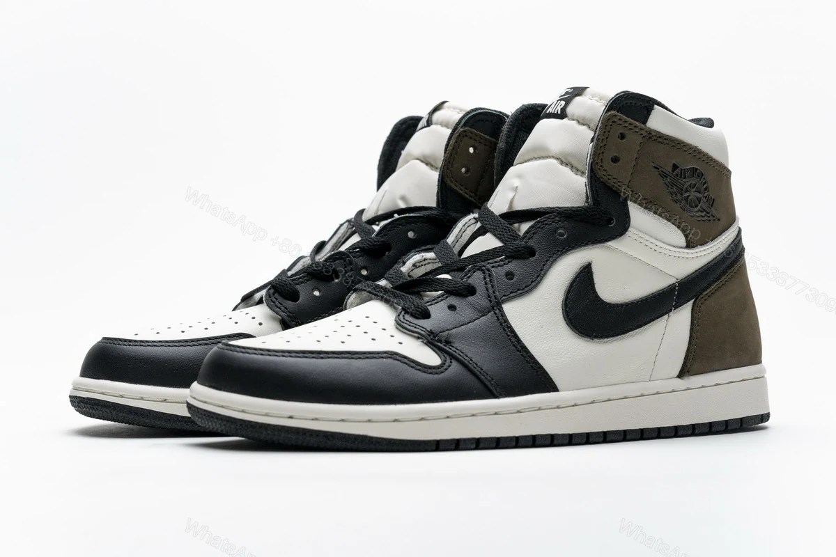 View 3 of Air Jordan 1 Retro High OG 'Dark Mocha' 555088-105(GET)