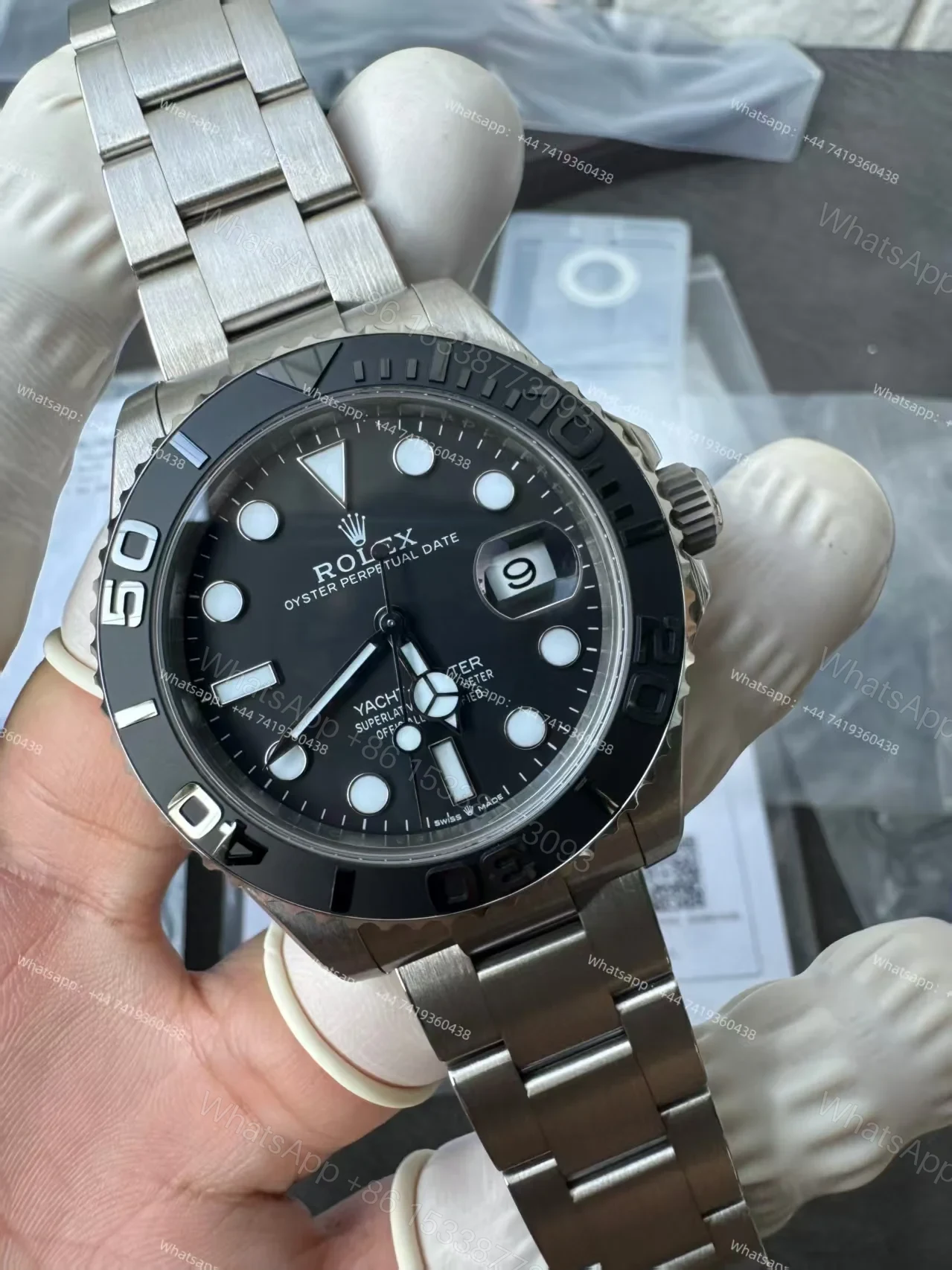 View 20 of Rolex Yacht-Master M226627-0001 1:1 Replica 42MM Titanium 3235 Movement Super Clone Watch