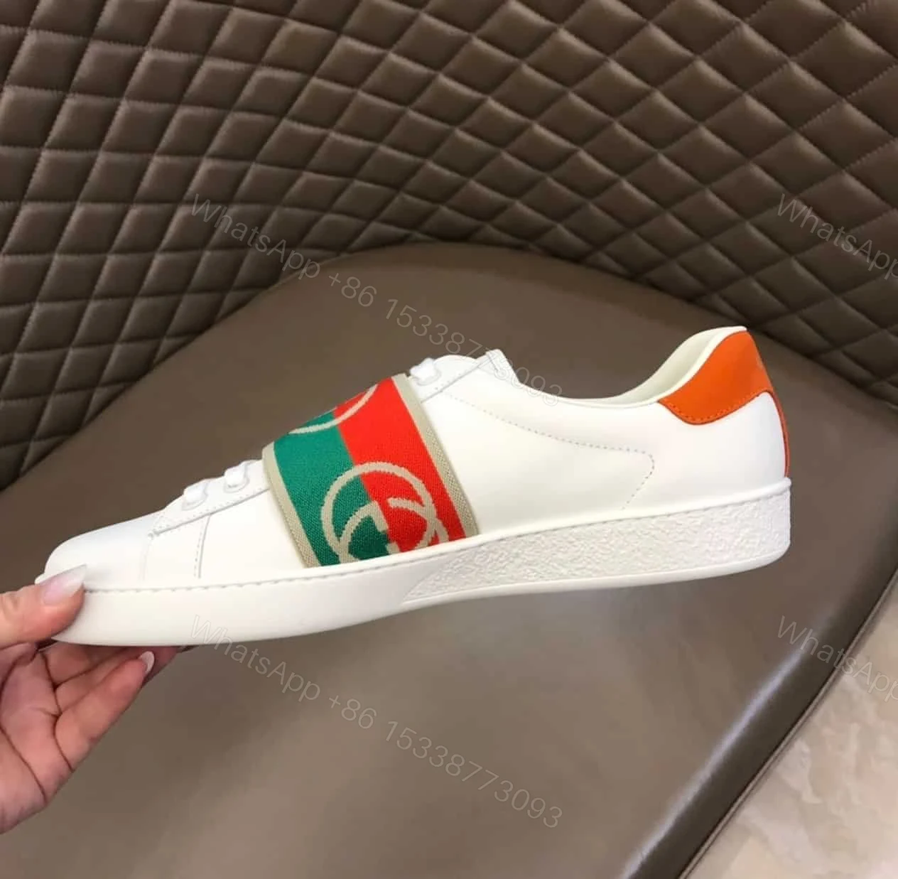 View 5 of GUCCI MEN’S ACE SNEAKERS WITH ELASTIC WEB – GC213
