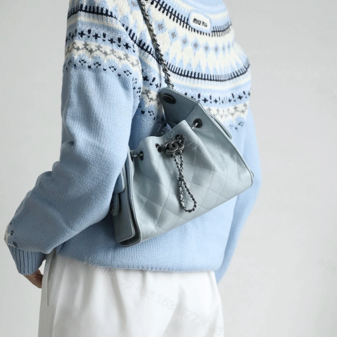 View 23 of 高仿Chanel*26C/25Bag系列AS5311小牛皮手袋Mini霧霾藍免檢版