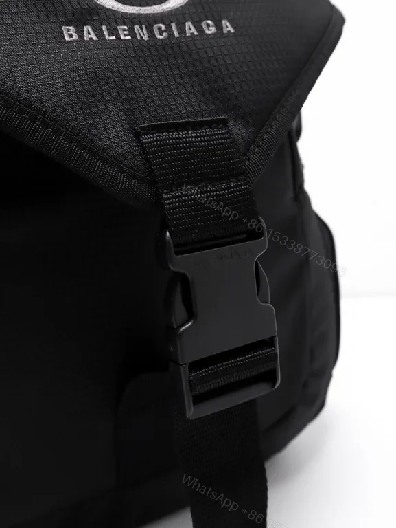 View 4 of Black Nylon Micro Backpack â€” Balenciaga, Minimal Luxury, Compact Daily Carry