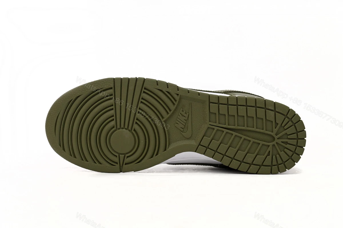 View 10 of Nike Dunk Low White Scattered olive Green DD1503-200