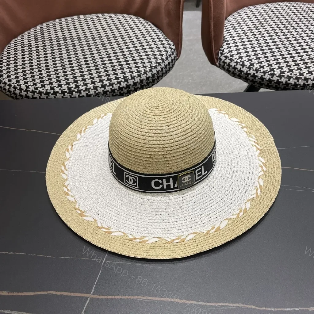 View 5 of Chic Straw Panama Hat with Signature Ribbon, Sun-Ready Elevation