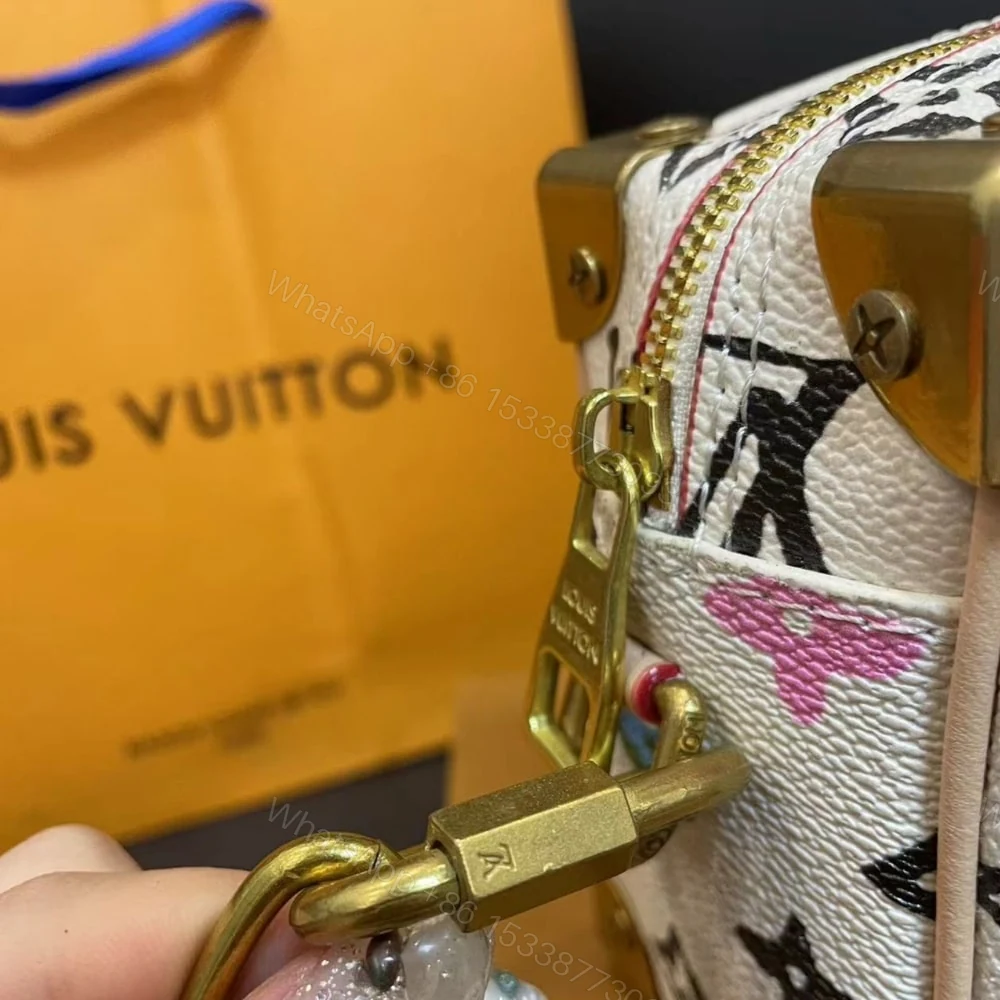 View 6 of Louis Vuitton Mini Soft Trunk Monogram Craggy Coated Canvas Vanilla 18Cm M25132