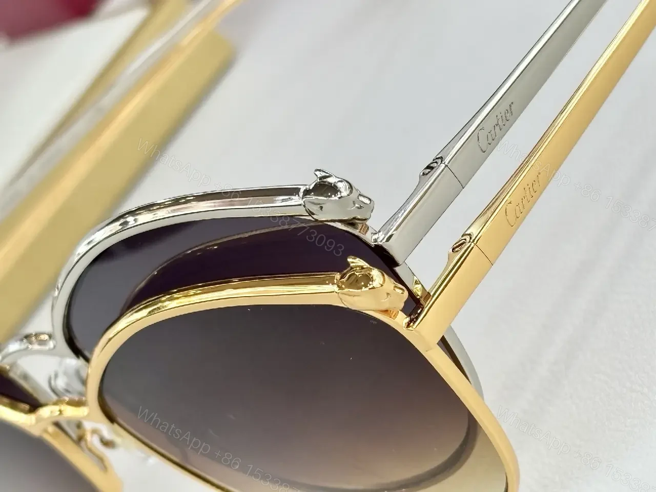 View 4 of Gold-Tone, Polarized Sunglasses, Luxury-Style, Signature Shine, Sunglasses