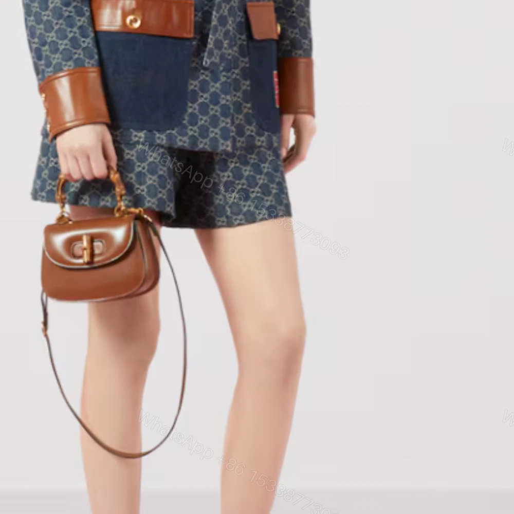 View 9 of Gucci Bamboo 1947 Small Top Handle Bag Brown 21Cm 675797 10ODT 2579