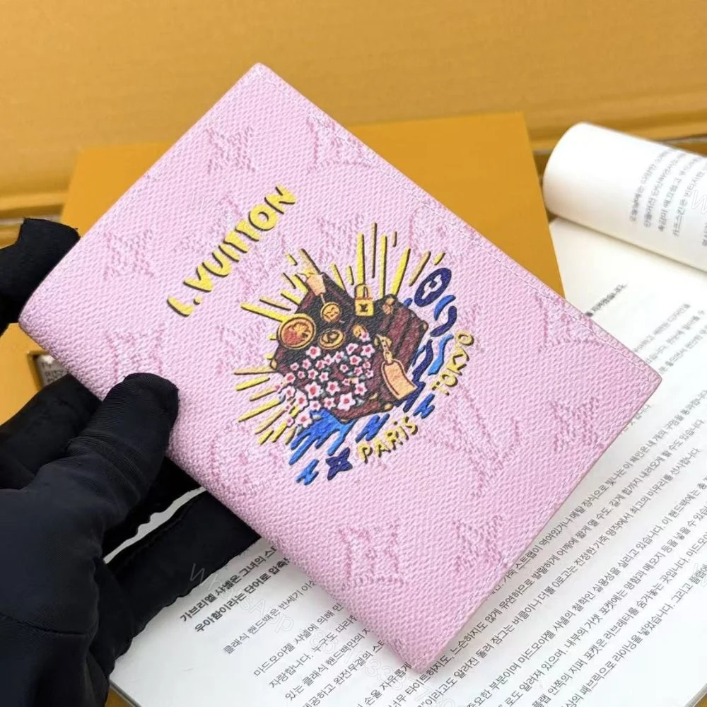 View 4 of Louis Vuitton Passport Cover Pink 14Cm M25968