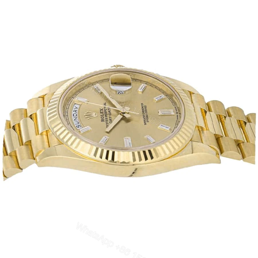 View 3 of Rolex Day-Date 40 228238-0003 Super Clone : 40mm Yellow Gold White Dial