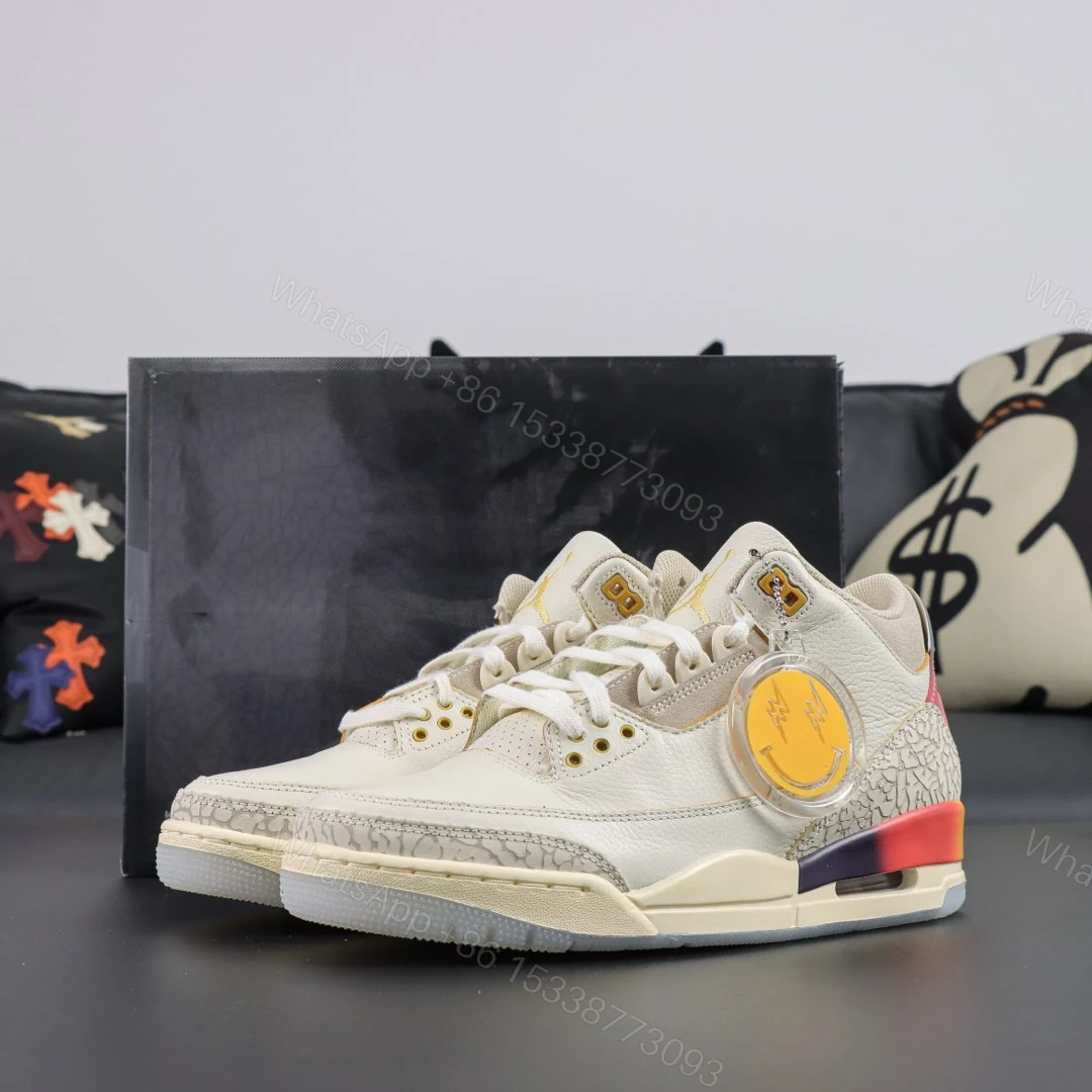 Air Jordan 3 Retro x J Balvin ‘Medellin Sunset’ Reps — view 1
