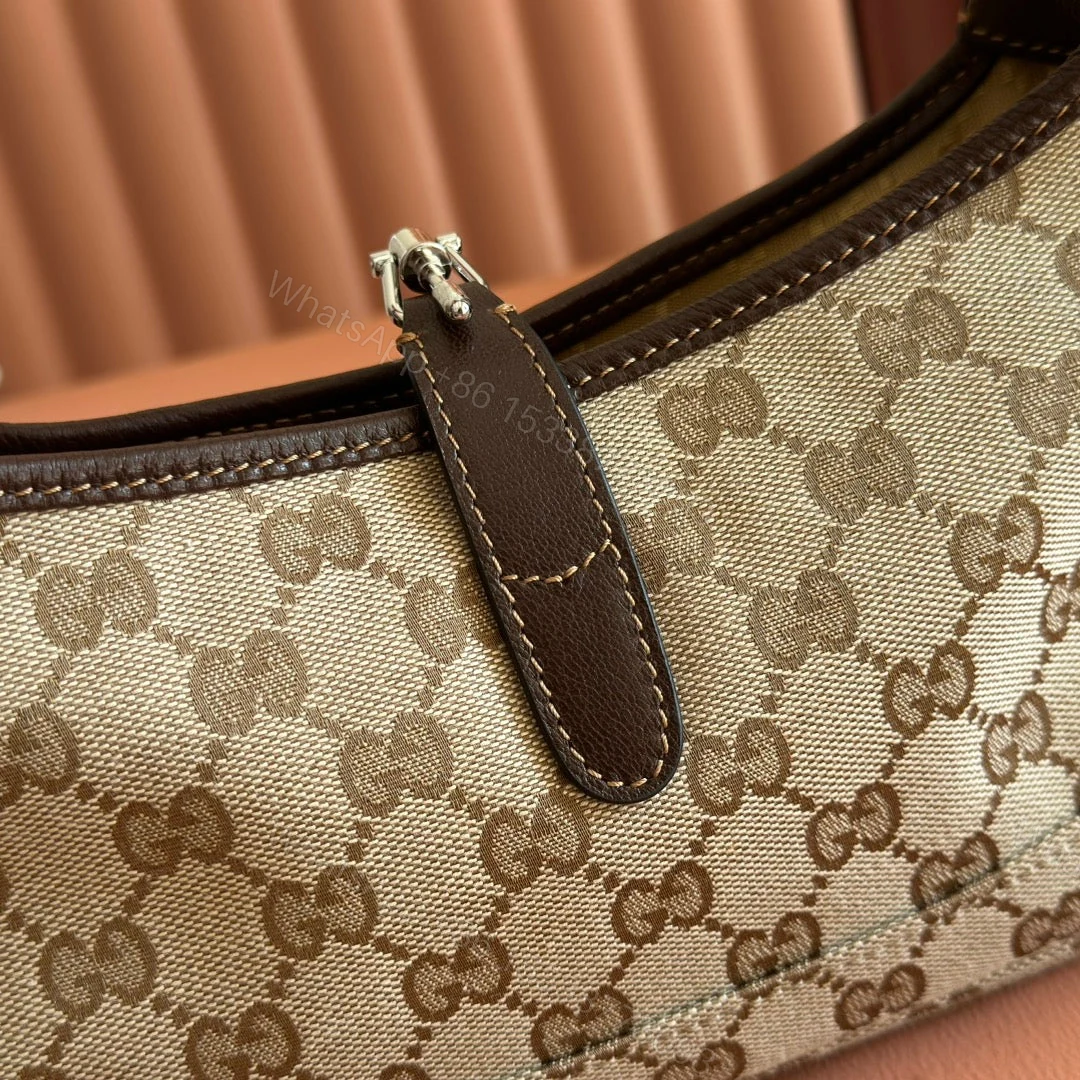 View 7 of GUCCI 25S JACKIE MONOGRAM 27 CM IN LIGHT BROWN CANVAS AND CALFSKIN