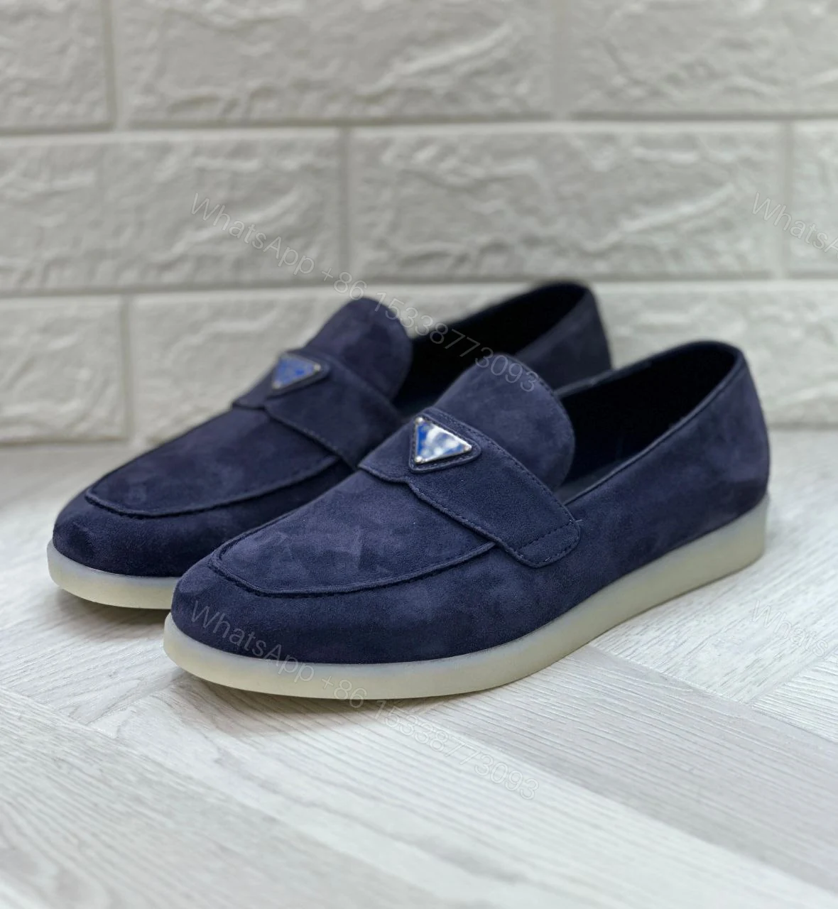 View 4 of Suede loafers Light rubber sole