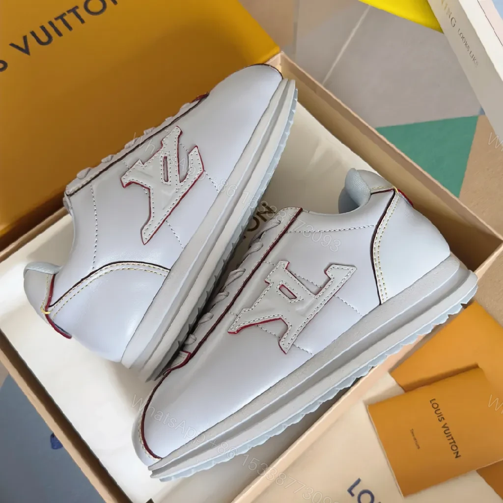View 4 of White Leather Low-Top Sneakers: Subtle Luxury Comfort