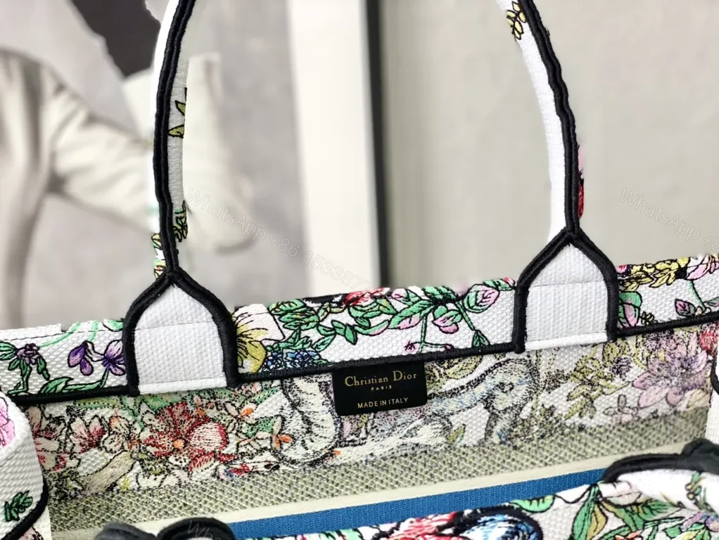 View 5 of Bold Floral Dior Tote: Luxe Craft, Everyday Prestige Bag