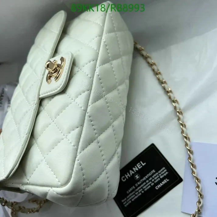 View 9 of Chanel Inspired Classic Black Flap Mini Bag- Elegant Style
