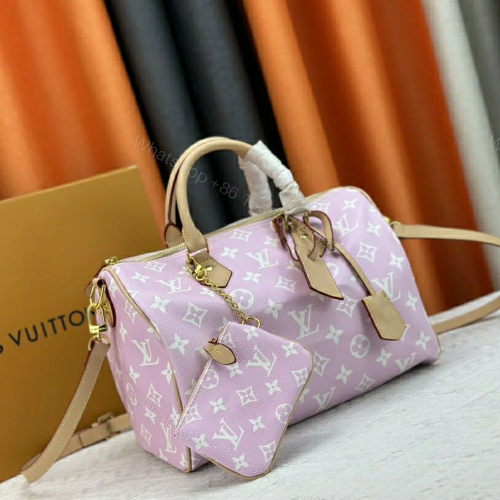 View 2 of Louis Vuitton Speedy P9 Bandoulière Pink 30Cm