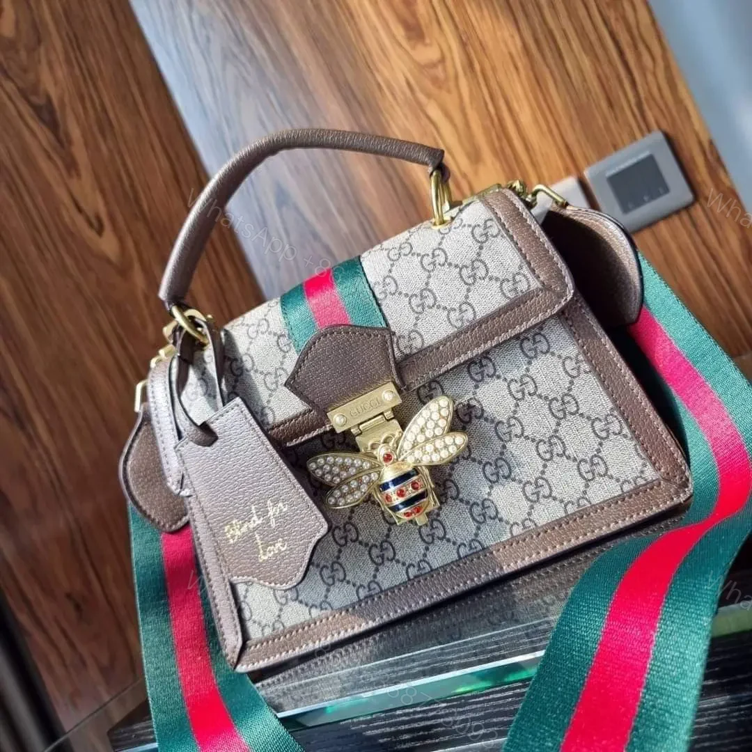 View 4 of Gucci Queen Margaret Leather Handbag