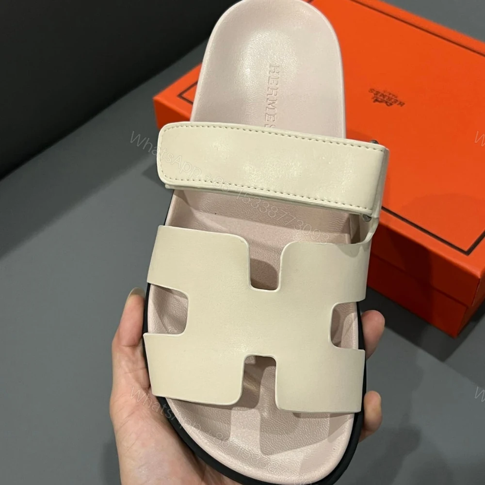View 5 of Hermes Chypre Sandal Calfskin Beige