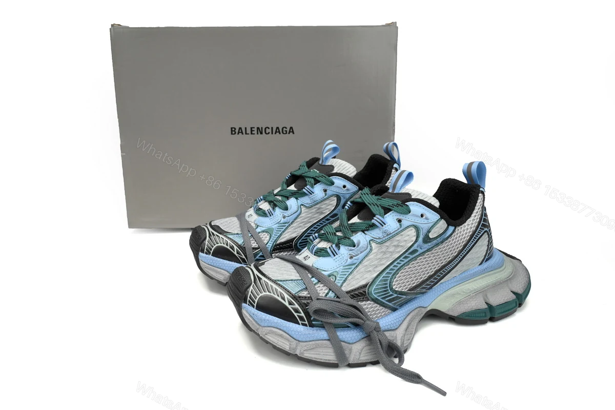 Balenciaga 3XL Black Green Blue 734731 W3XLR 0629 — view 2