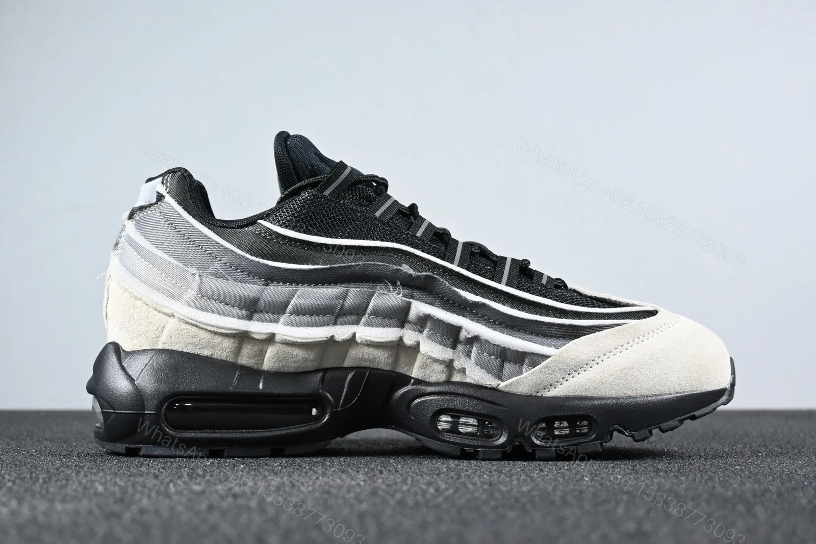 View 2 of Nike Air Max 95 Comme des Garcons Black Grey