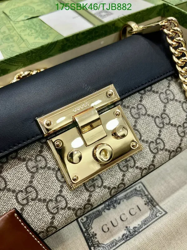 View 4 of Gucci Padlock GG Supreme Canvas Small Shoulder Bag in White – BV517