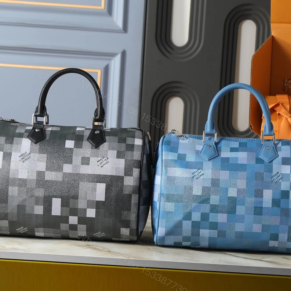 View 10 of Louis Vuitton Speedy 30 Bandoulière Blue 34Cm M28978
