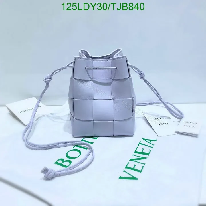 View 25 of Bottega Veneta Small Cross-Body Bucket Bag in Red BVF4722