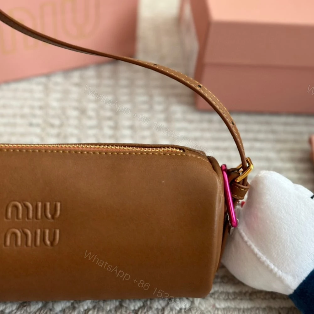 View 3 of MIUMIU NAPPA POUCH OAK 22CM
