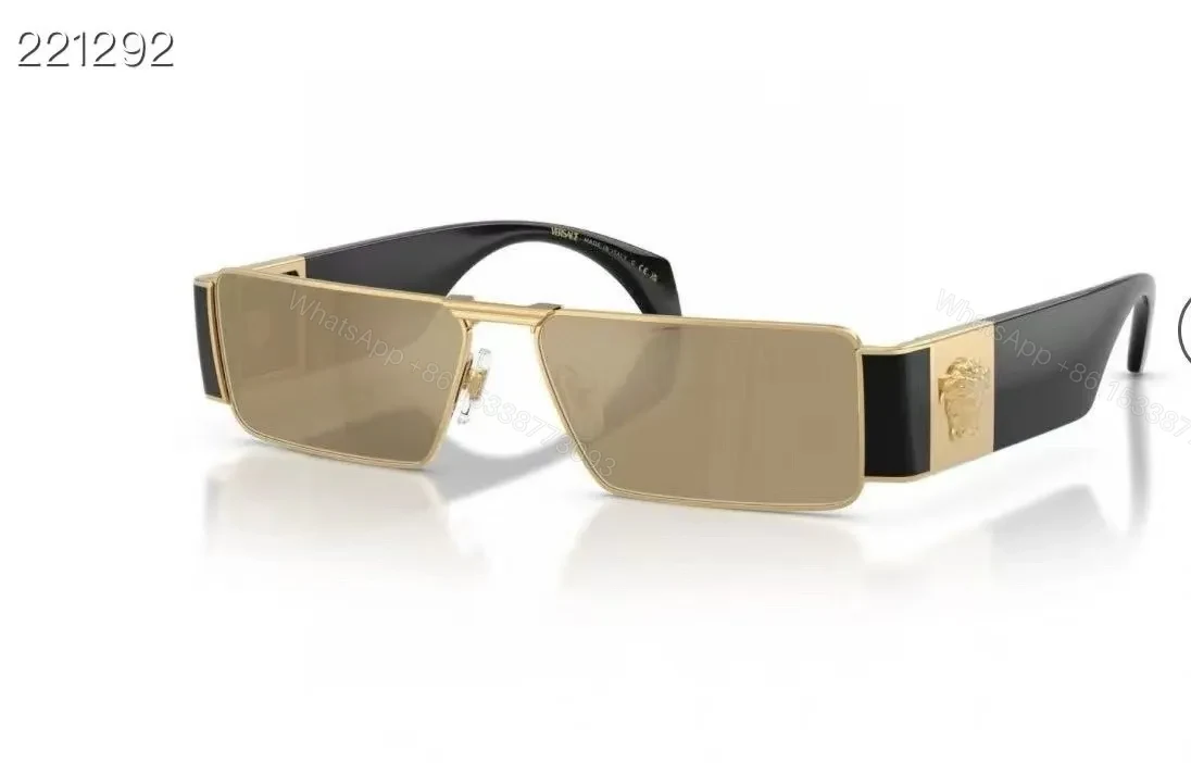 View 9 of Copper-Tone Lens, Silver Frame Sunglasses: Geometric Luxe