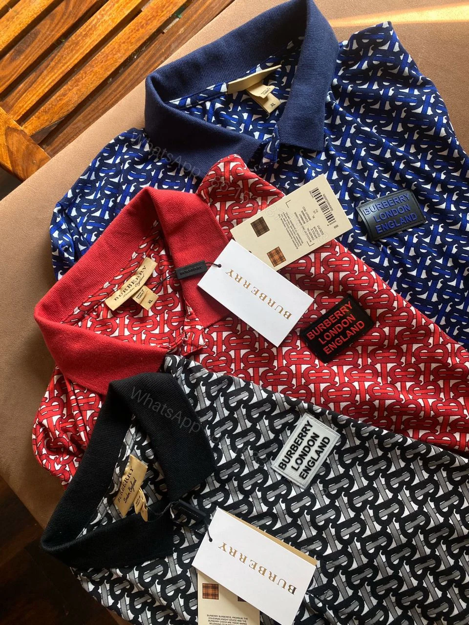 View 5 of FIRST COPY BURBERRY FORMAL CASUAL IMPORTED SUMMER POLO T-SHIRT (Copy)