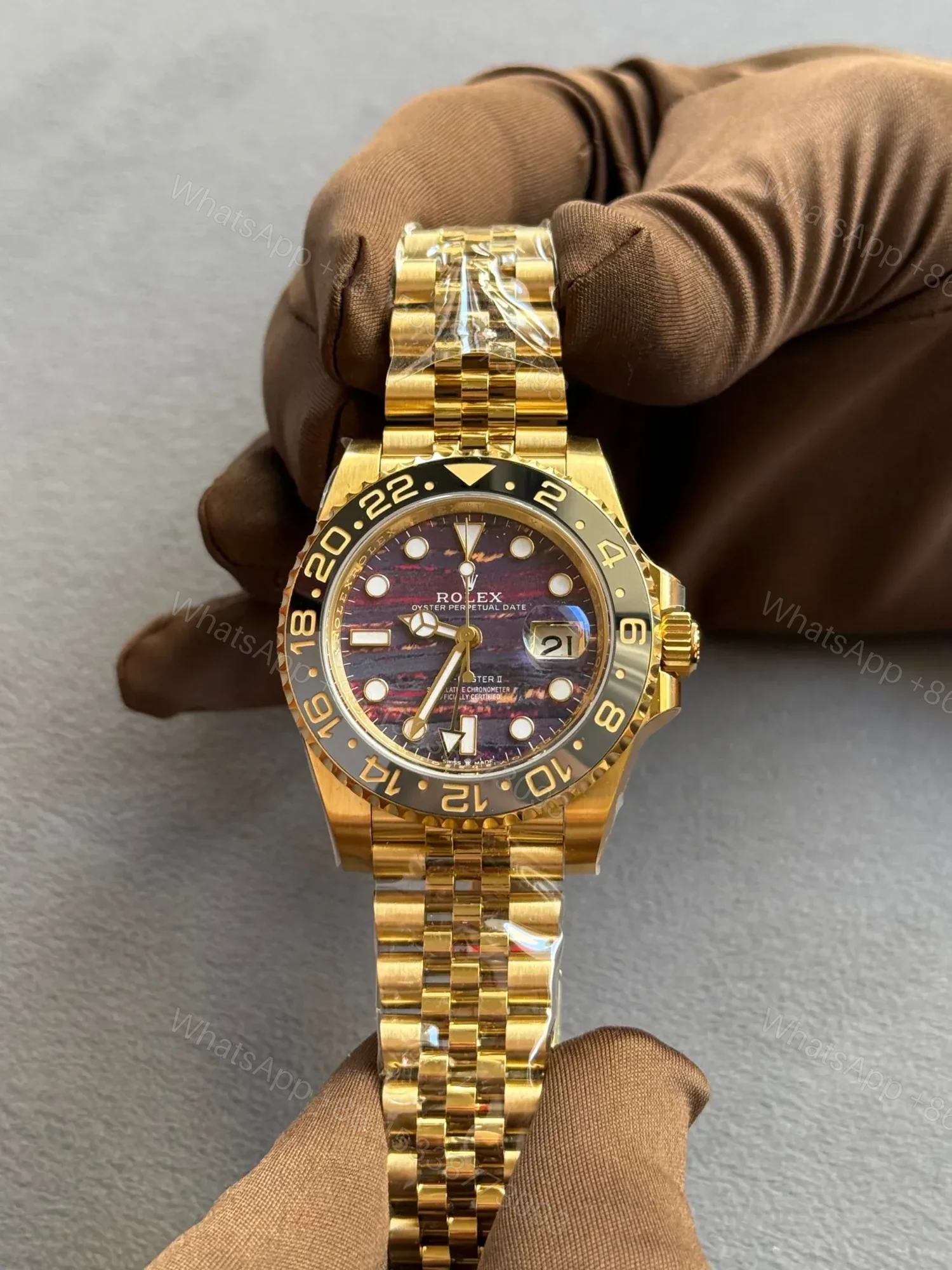 View 5 of Rolex GMT-Master 2 Rose Gold Iron Dial Oyster