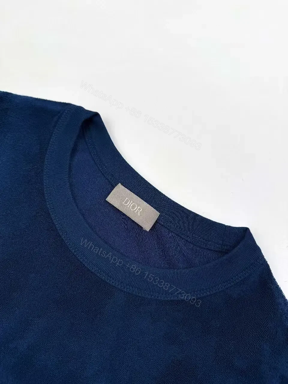 View 9 of Velvet Navy Tee: Luxe Knit, Structured Silhouette, Everyday Elevation