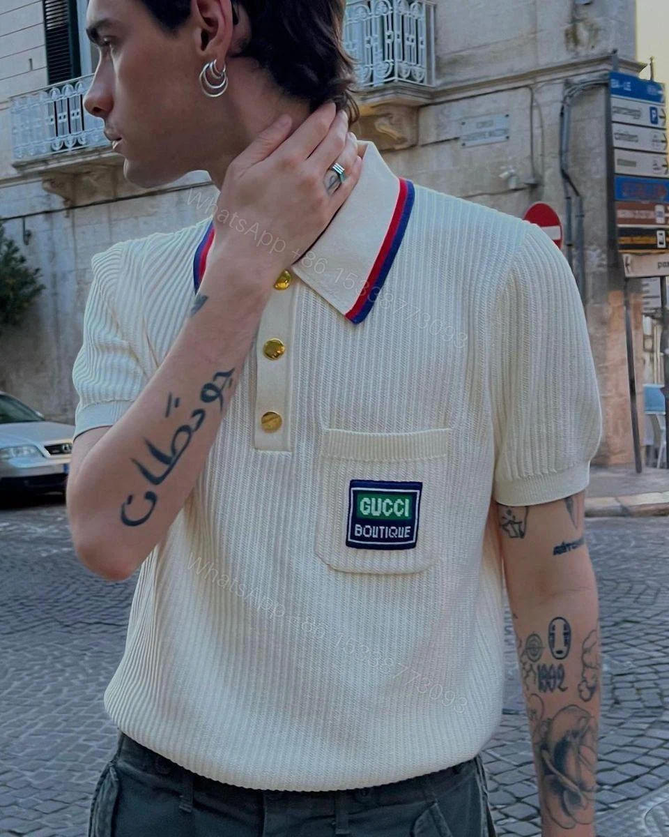 View 7 of Gucci Half Sleeve Polo Tees First Copy | Imported AAA+ Exclusive Replica
