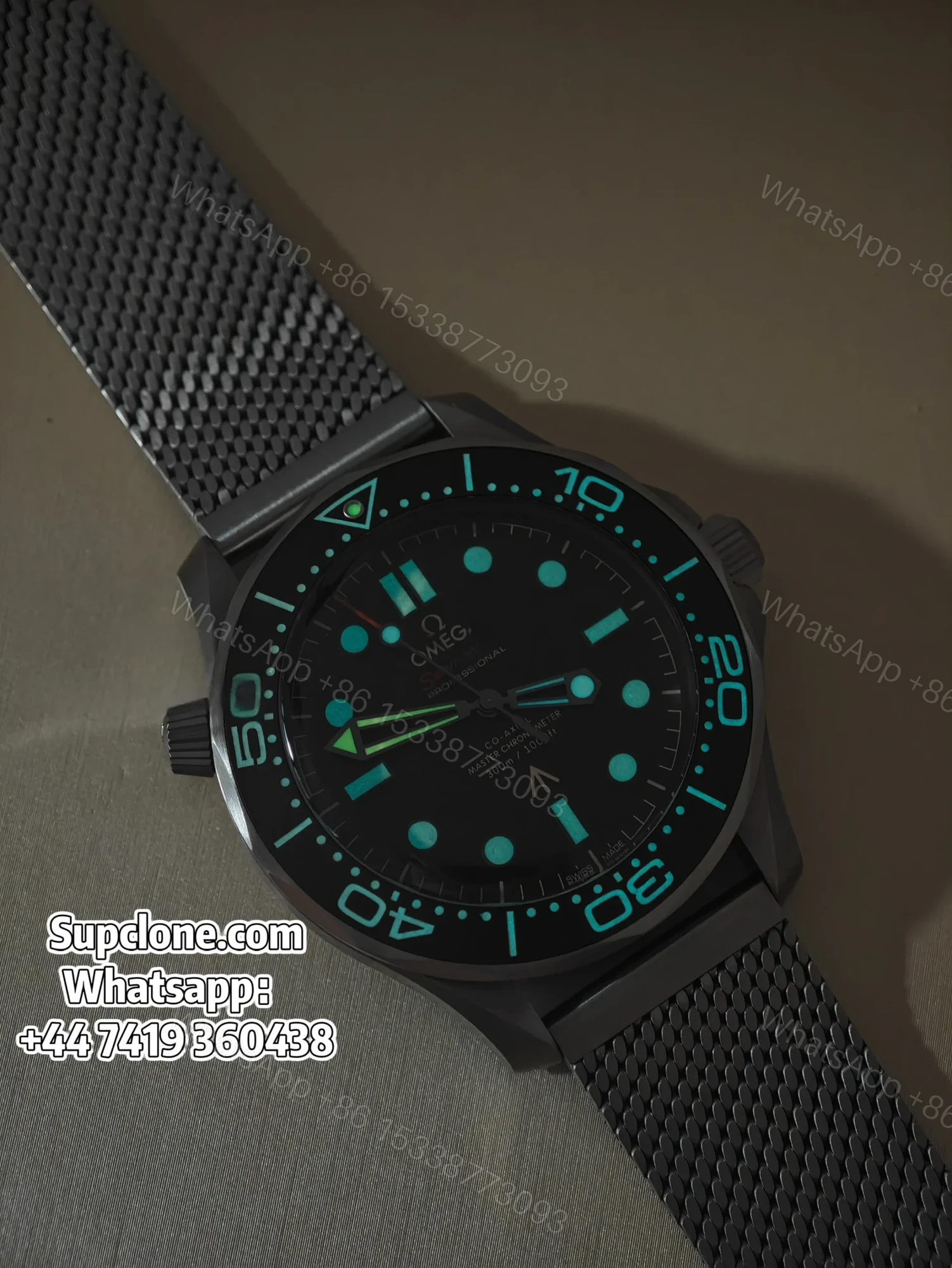 View 21 of Omega Super Clone Seamaster Diver 300M “No Time To Die” 42mm 210.90.42.20.01.001