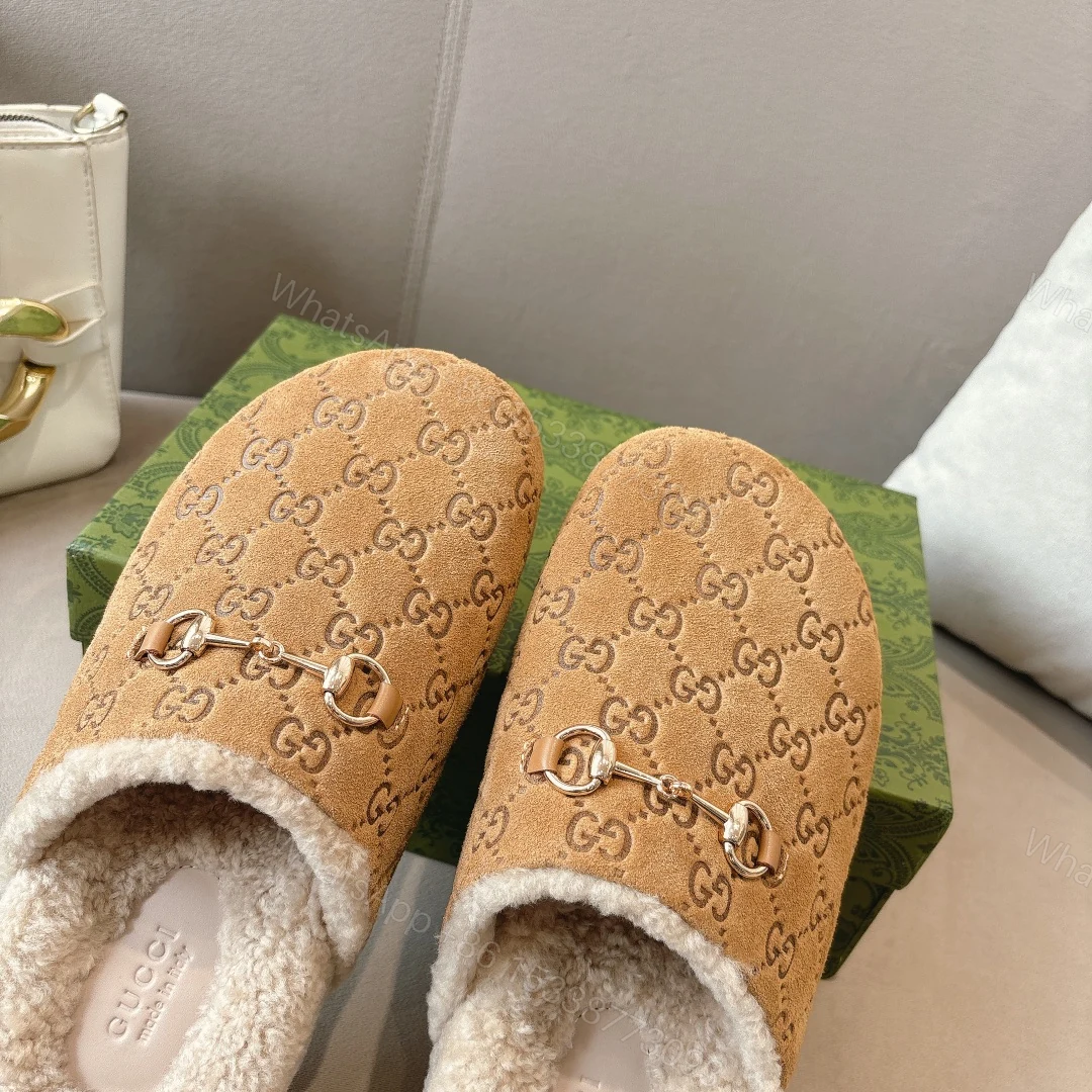 View 5 of GUCCI WOMEN’S HORSEBIT MULE GG SUEDE BROWN 798740 AADUY 9556