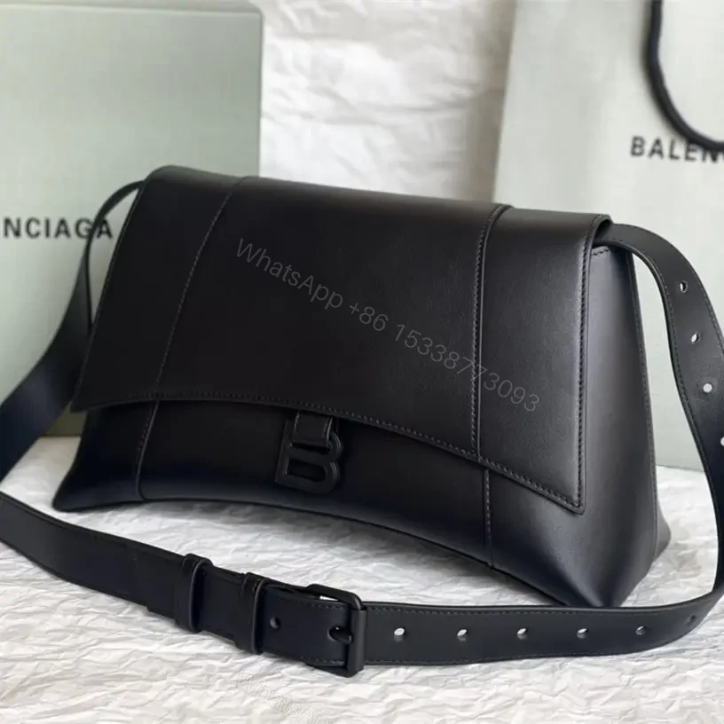 View 9 of 高仿BalenciagaDowntown系列沙漏包黑色M