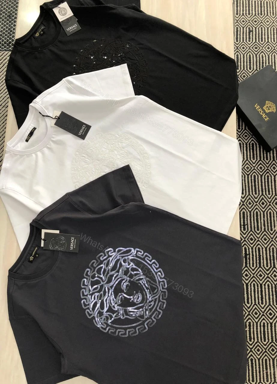 FIRST COPY VERSACE COTTON ROUND NECKS ( UNISEX ) — view 1