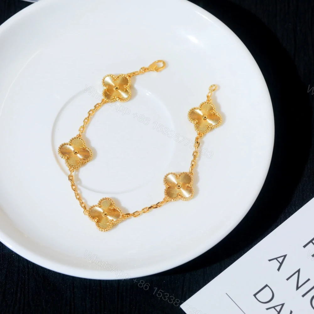 View 3 of 高仿首飾VanCleef&Arpels*RP3JK00金鐳射五花手鏈