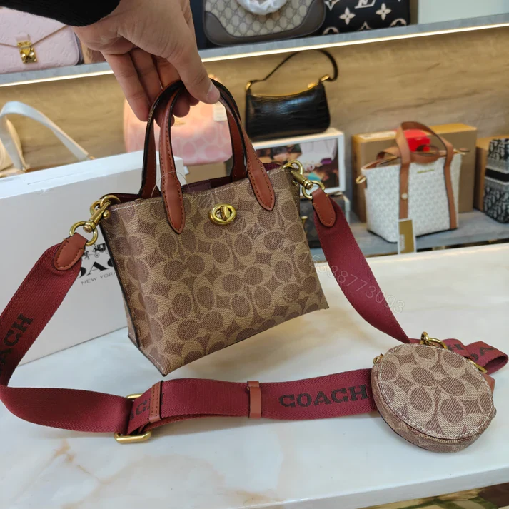 View 15 of First Copy Coach Willow 18 Satchel Ultra Premium Apricot